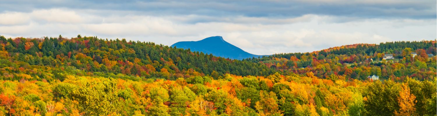 Camel's Hump fall mountains 